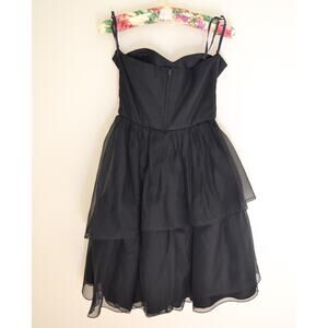 Vintage Strapless Tulle Cocktail Dress Size XS